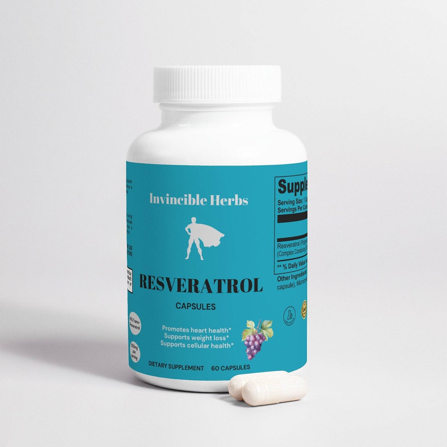 Resveratrol (50% trans-resveratrol) Capsules