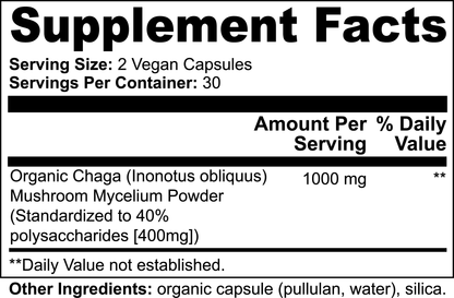 Organic Chaga Capsules