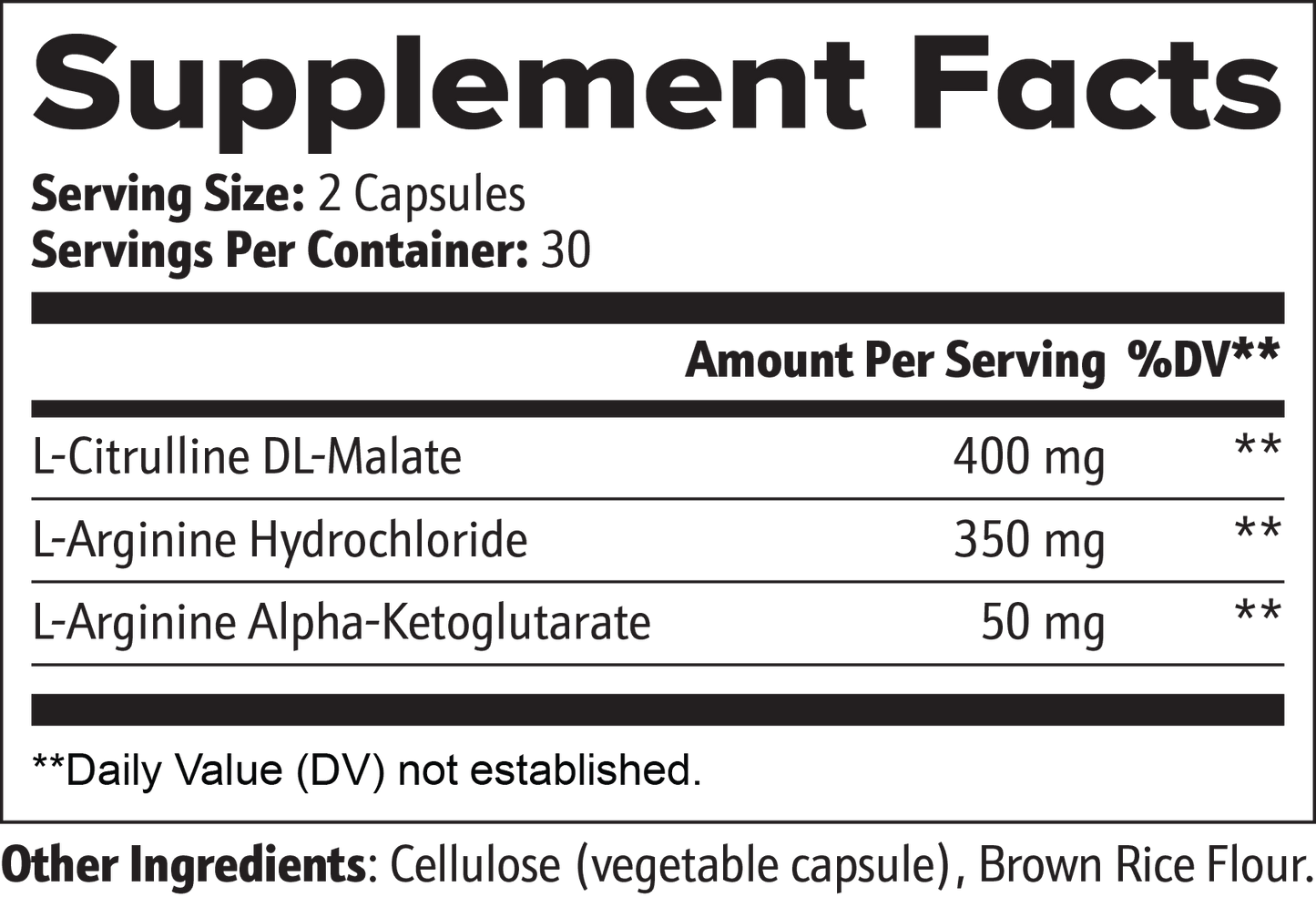 Nitric Oxide Capsules